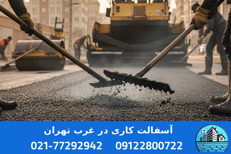 اجرای آسفالت در غرب تهران