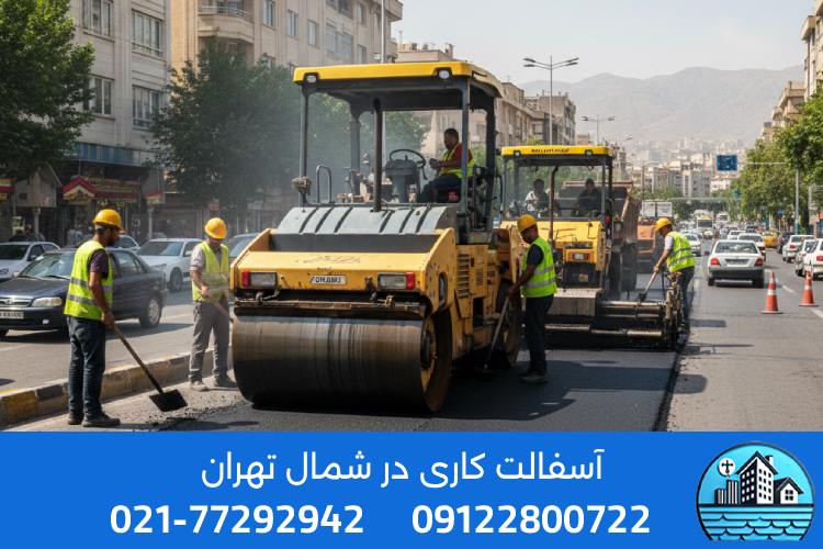 پیمانکاری آسفالت در شمال تهران