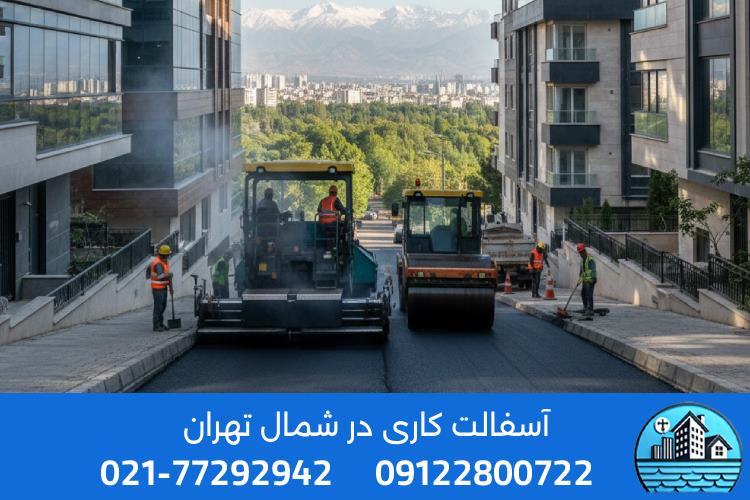 آسفالت‌کاری در تمام مناطق شمال تهران با کیفیت عالی و قیمت منصفانه